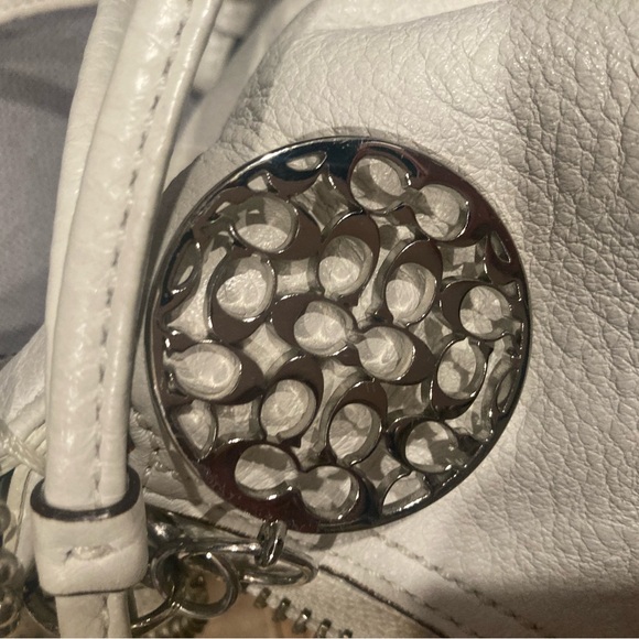 Coach Shoulder Bag Ali Leather Hobo B0969-13655 Soft Cream Winter White - Picture 9 of 10